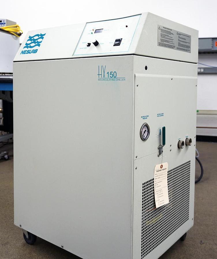 Refurbished Thermo Neslab HX300 Chiller, TU-3 pump, water cooled compressor, 10kW, 220v 3ph