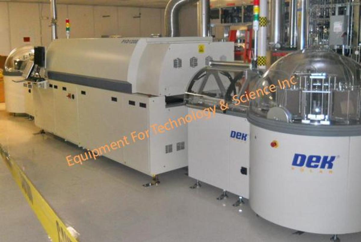 Used Dek PV1200-Series Metallization Line