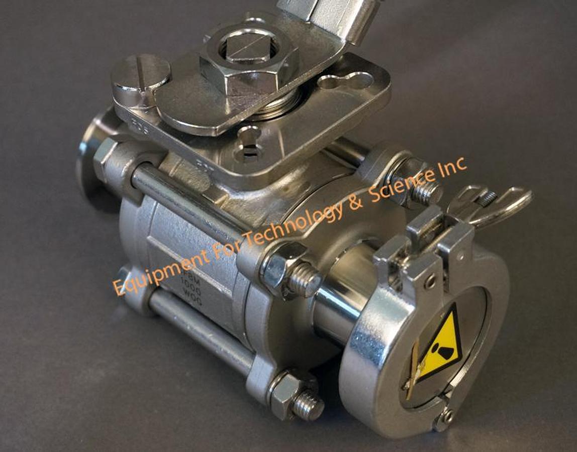 Used TopLine Top-Flo 1.5 inch 2-way stainless ball valve