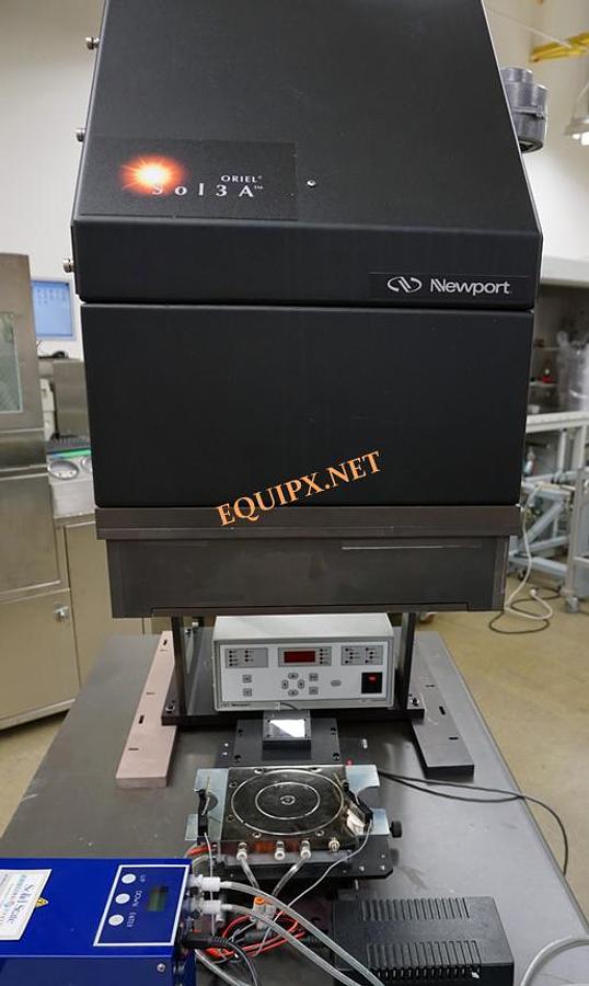 Used Newport 94123A SOL3A 1600w Xe exposure system (2012) with 12x12 collimated beam and vacuum chuck kit for I-V measurements
