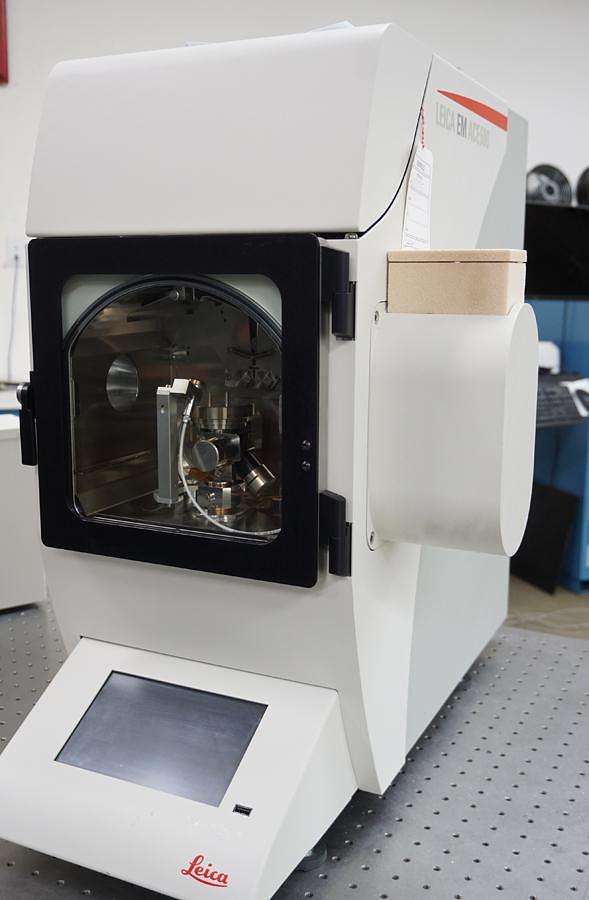 Refurbished 2024 Leica EM ACE 600 dual e-Beam sources with Meissner trap (Cryo pump) and motorized stage