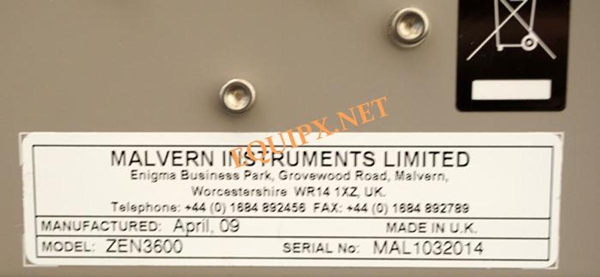 Used Malvern Nano ZS Zetasizer ZEN-3600 for Size,  Molecular weight, and Zeta potential includes Dell all in one PC with preloaded software