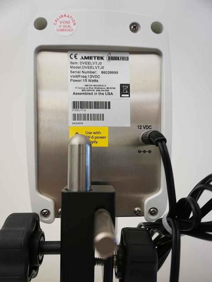 Used Ametek Brookfield DVEELVTJ0 Low Viscosity Viscometer