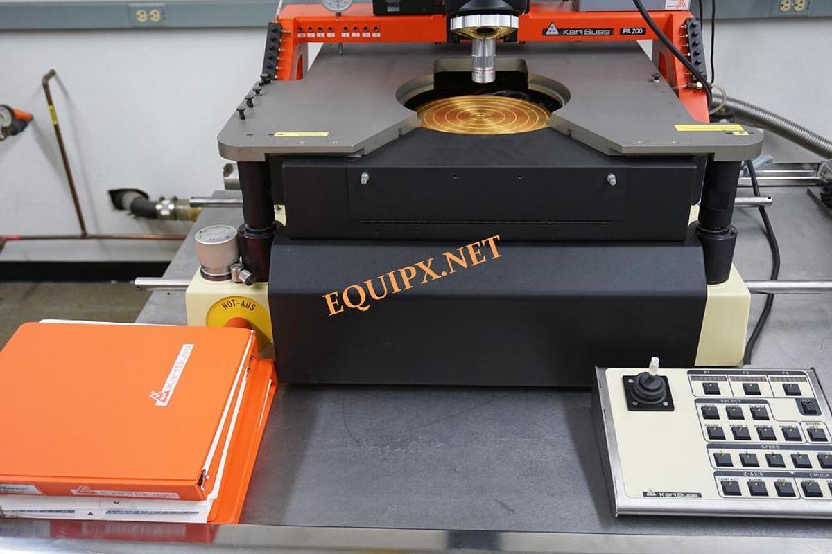 Used Karl Suss PA200 semiautomatic prober with temperature controlled 200mm chuck and dark chamber