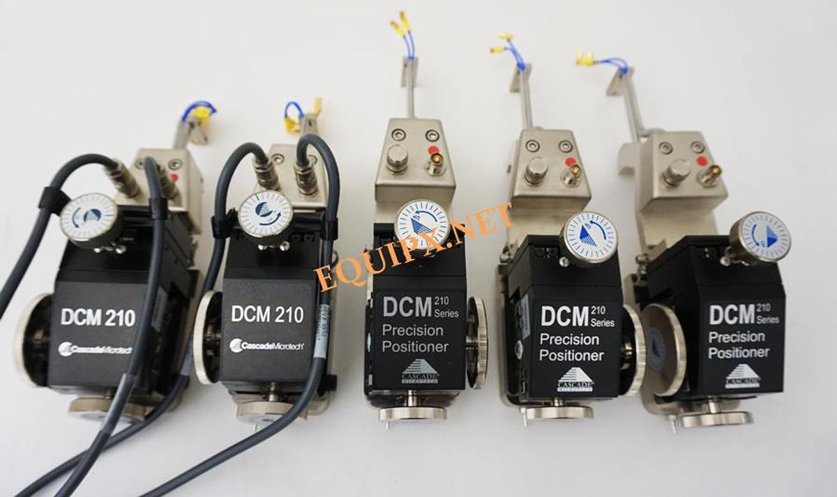 Used Cascade DCM-210 Micropositioner with vacuum base and dual triax adaptor