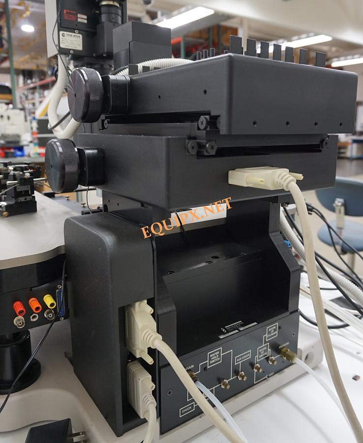 Used Signatone CM200 Checkmate semiautomatic 200mm prober with L-LCS2 532nm/ 355nm laser, Mitutoyo microscope and (4) S925 positioners