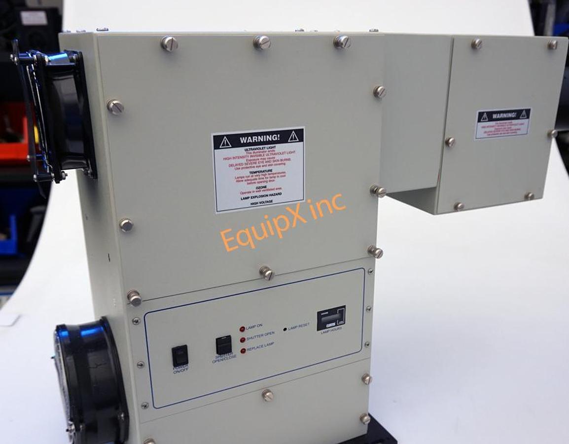 Used Newport 92514-1000 MUV arc lamp housing with 69920 power supply, 1000W Hg(Xe) lamp, cables