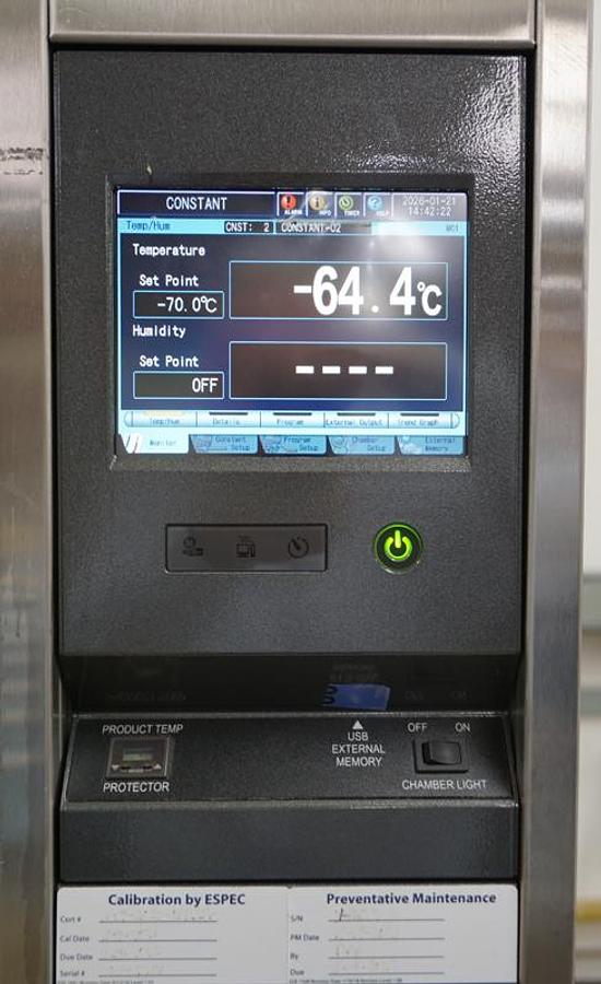 Used 2020 Espec EPX-3H Platinous Series Temp/Humidity Chamber, 14 cu ft, Air cooled Cascade Refrigeration, 208/230v, 3ph