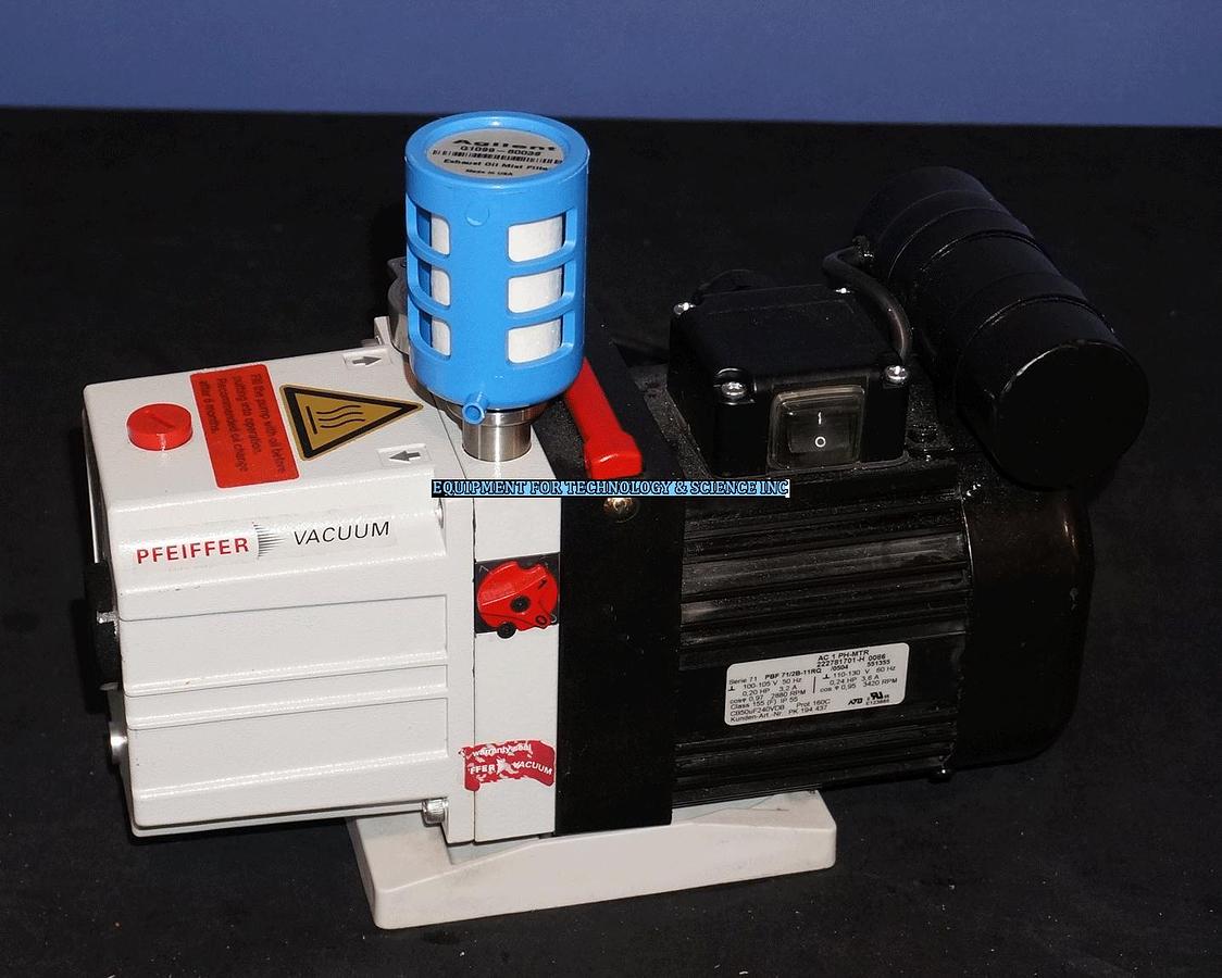 Used Pfeiffer DUO 2.5 Dual Stage Rotary Vacuum Pump 2.5CFM - Refurbished