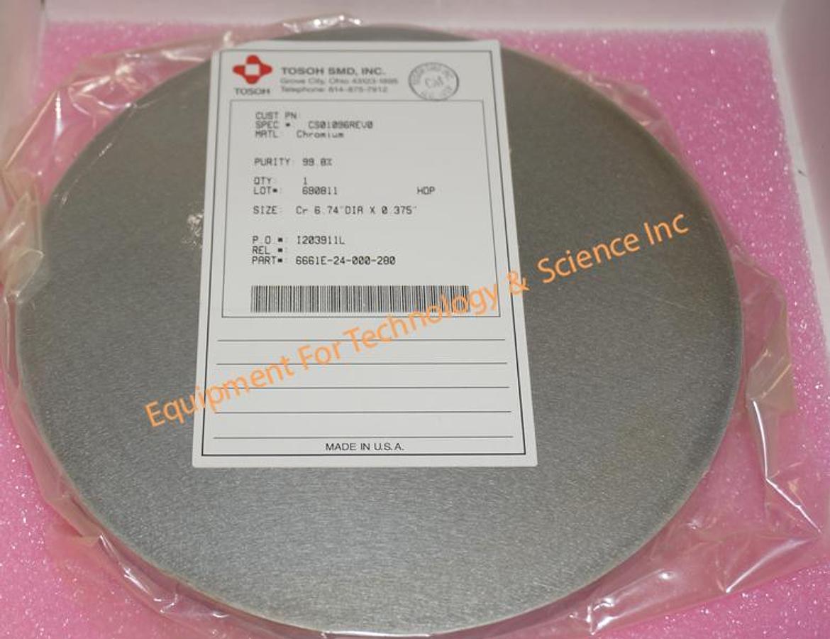 Used Tosoh SMC Chromium target