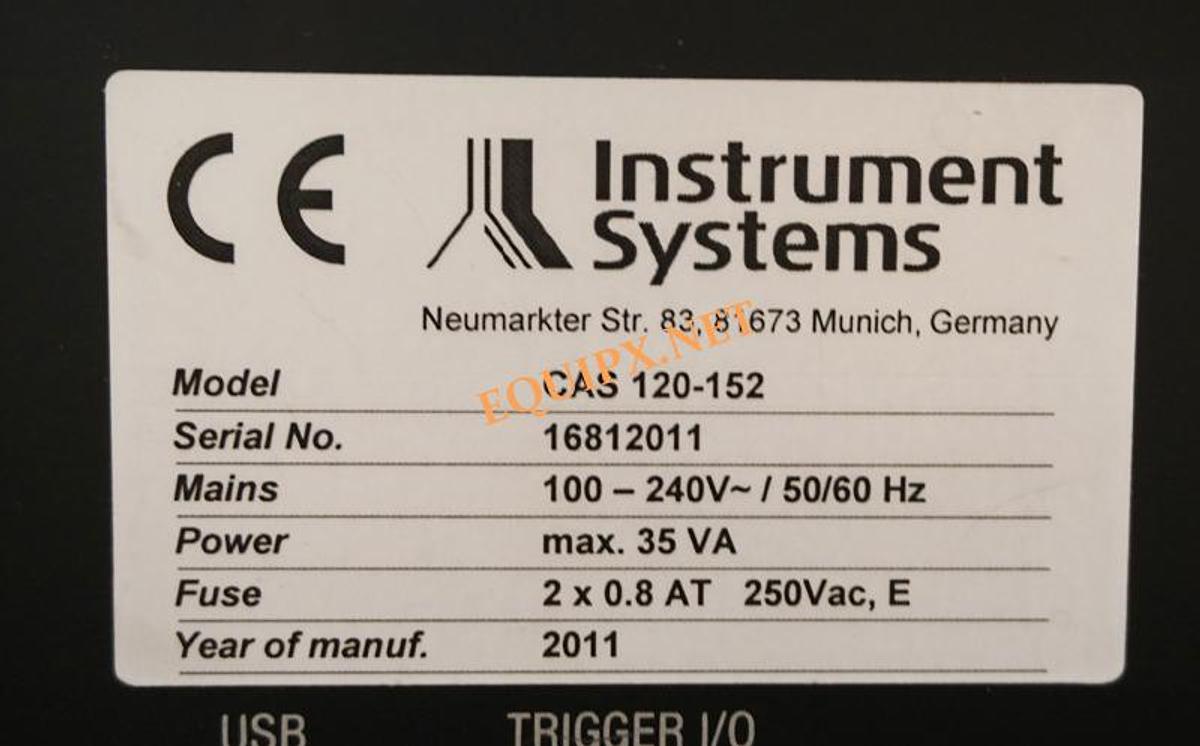 Used Instrument Systems CAS120-152 spectroradiometer UV-VIS 200-800nm