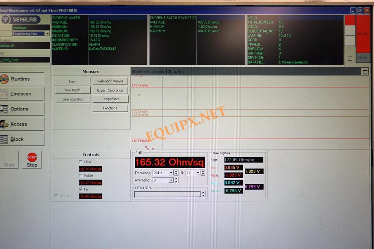 Used Semilab CMS3 non contact sheet resistance measuring system