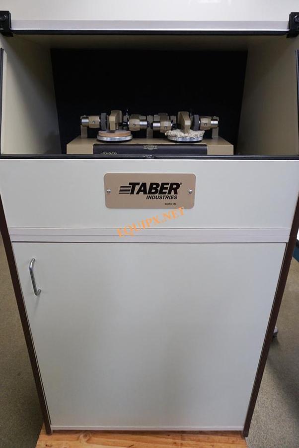 Used Taber 5155 Dual Platform Abraser including Quiet cabinet with vacuum