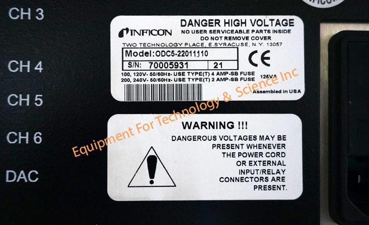 Used Inficon Cygnus ODC5 deposition controller