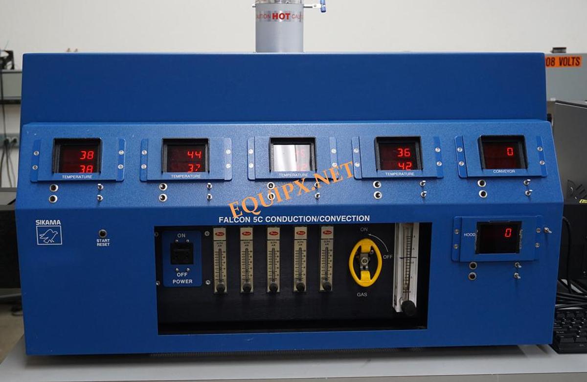 Used Sikama Falcon 5C convection/Conduction reflow oven (2011)