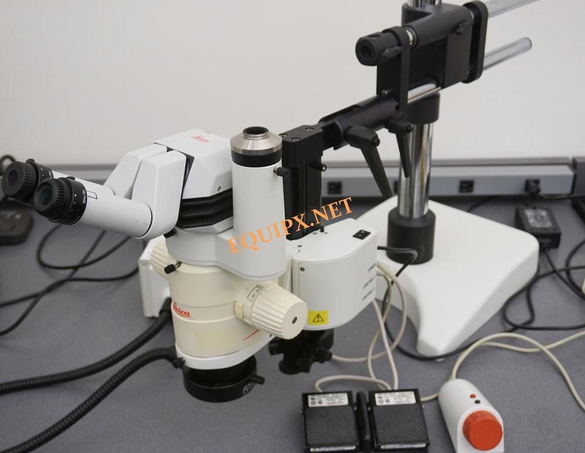 Used Leica MZ12.5 with APO 1X objective, camera adaptor, boom stand,  optional: motorized focus