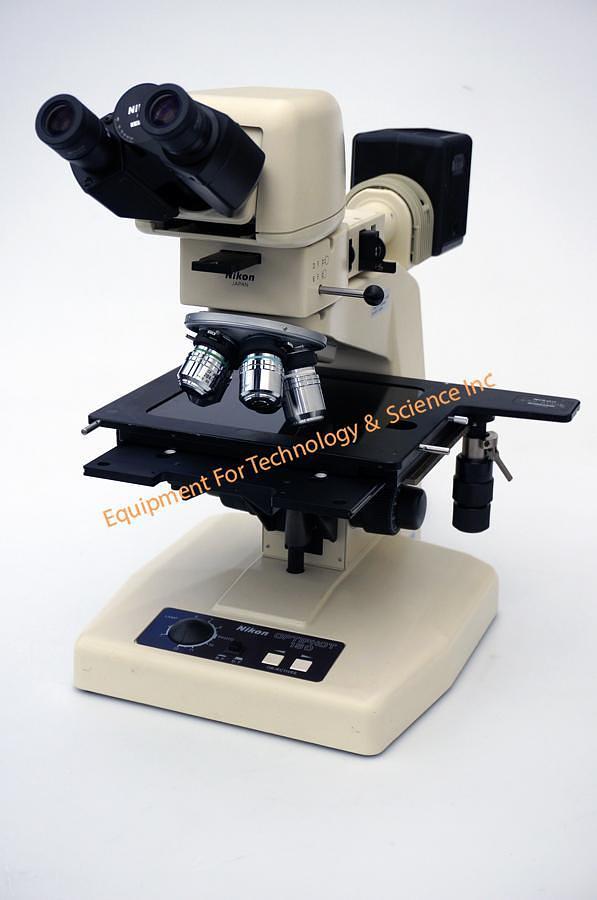 Used Nikon Optiphot 150 Inspection Microscope for brightfield, darkfield, and DIC