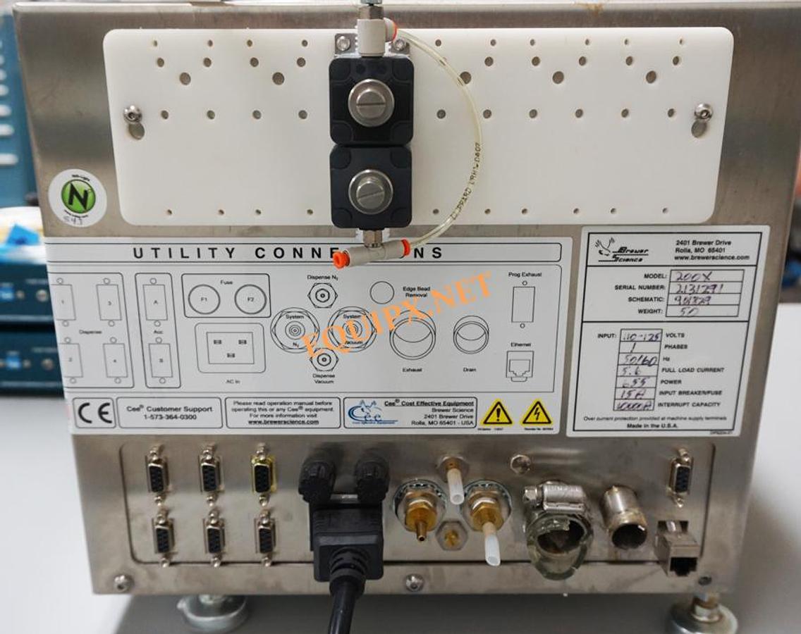 Used CEE Brewer Science Spin Coater model 200x for wafers up to 200mm (8")