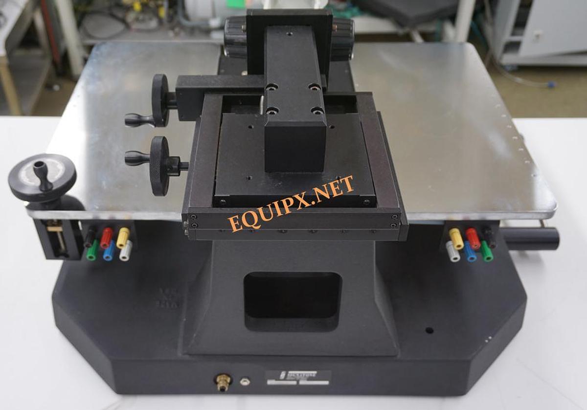 Used Signatone 1160B-4N manual Prober with Nikon stereozoom microscope, 100mm Ni vacuum chuck, and probe card holder