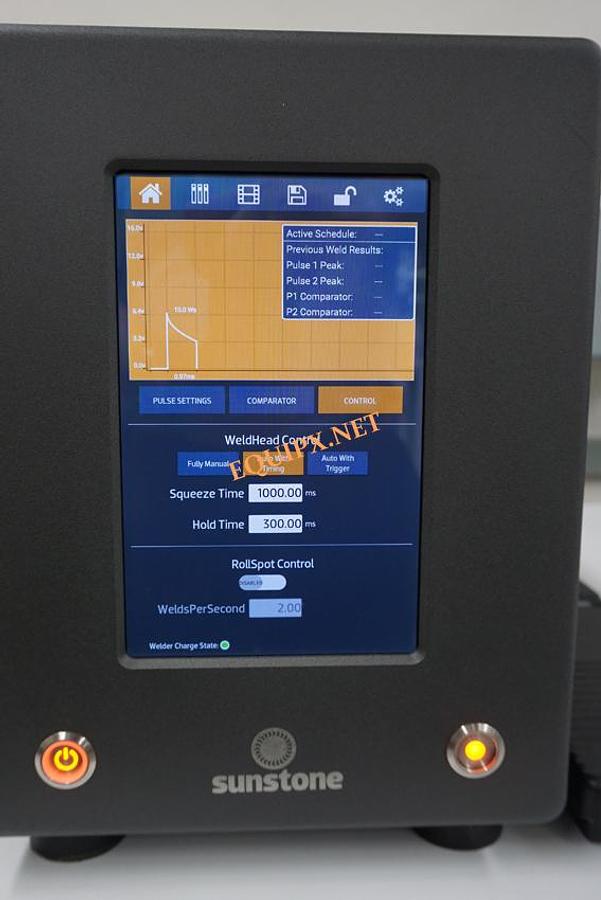 Used Sunstone Engineering CD200DP-A and WH2125A parallel gap welder (2021)