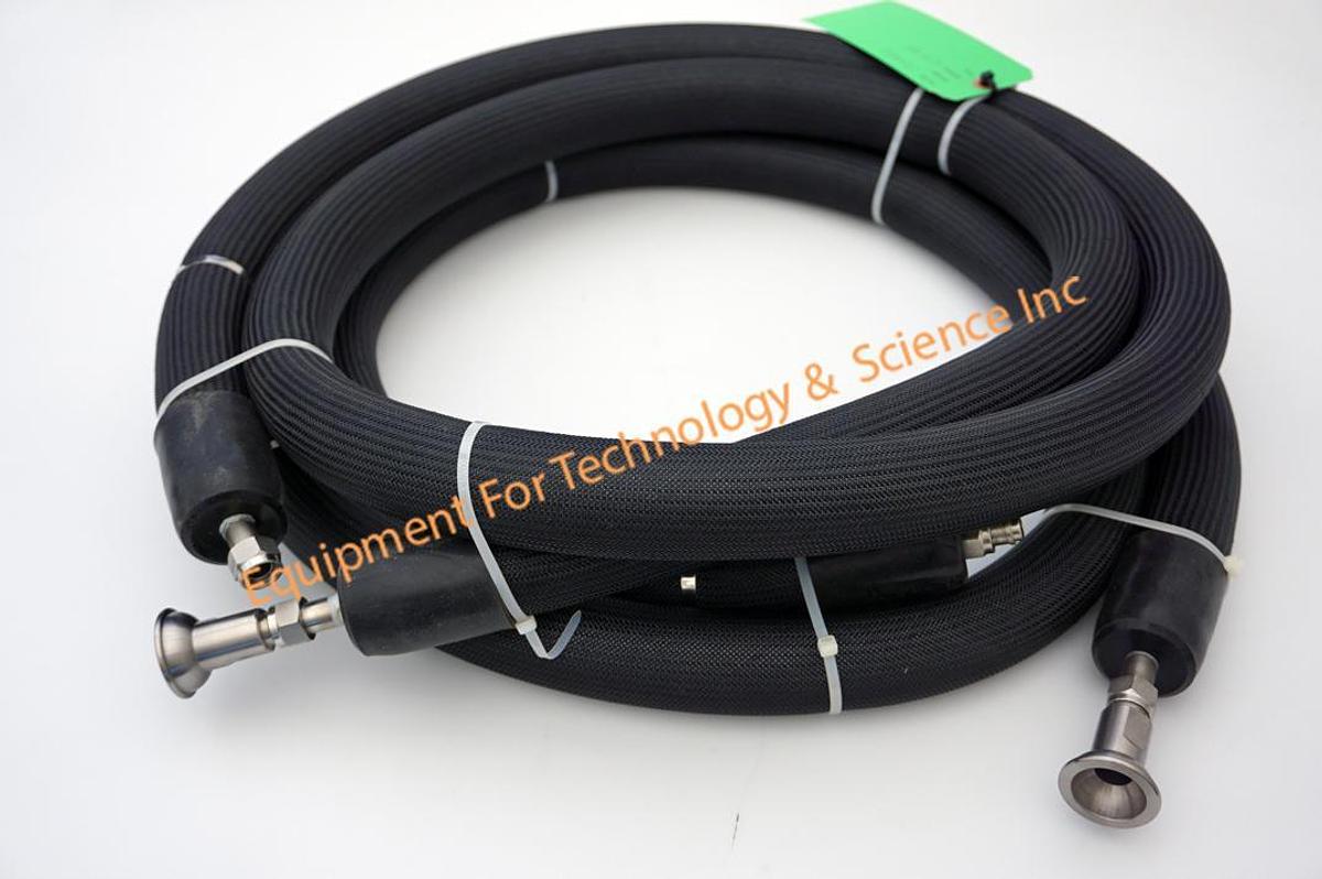 Used Julabo (compatible with Huber) 3 meter metal tubing triple insulated hoses -100C to 350C (1 pair)