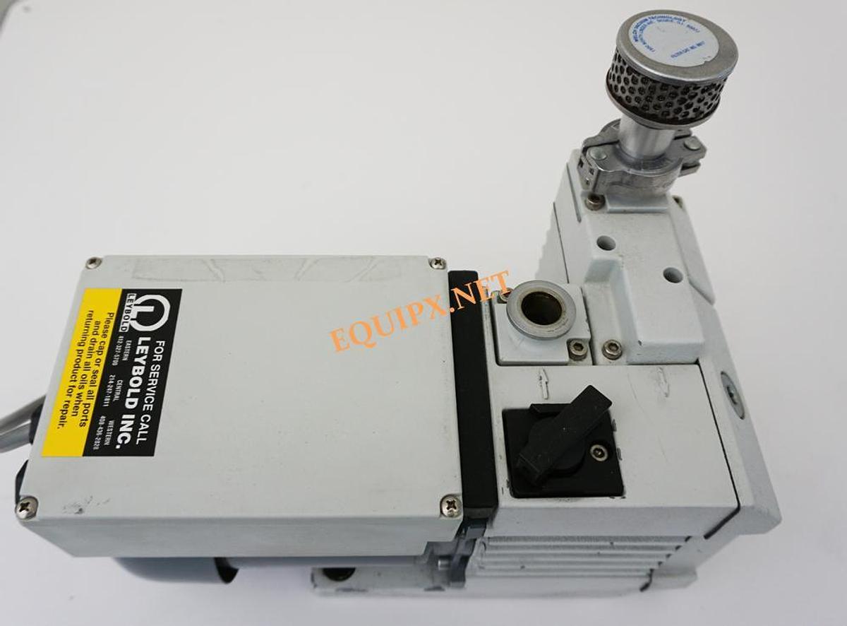 Used Leybold D1.6B rotary vacuum pump with exhaust filter 1.75 CFM