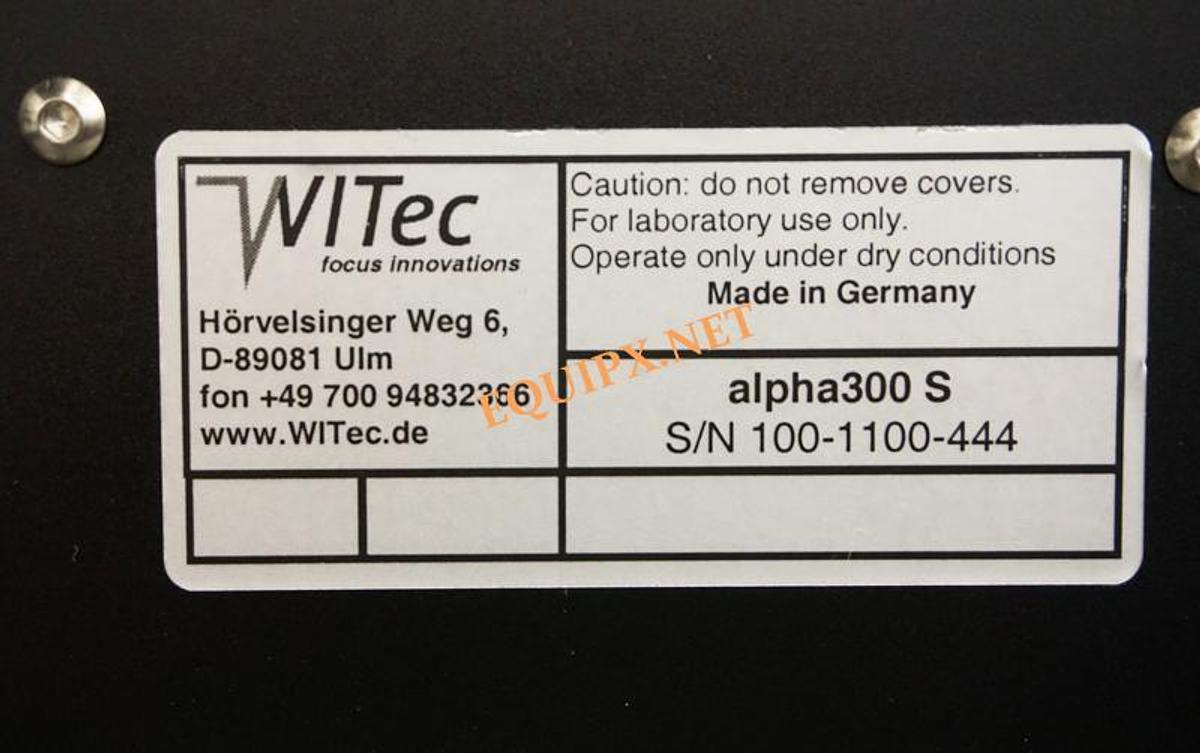 Used Witec Alpha 300S Scanning Nearfield optical microscope