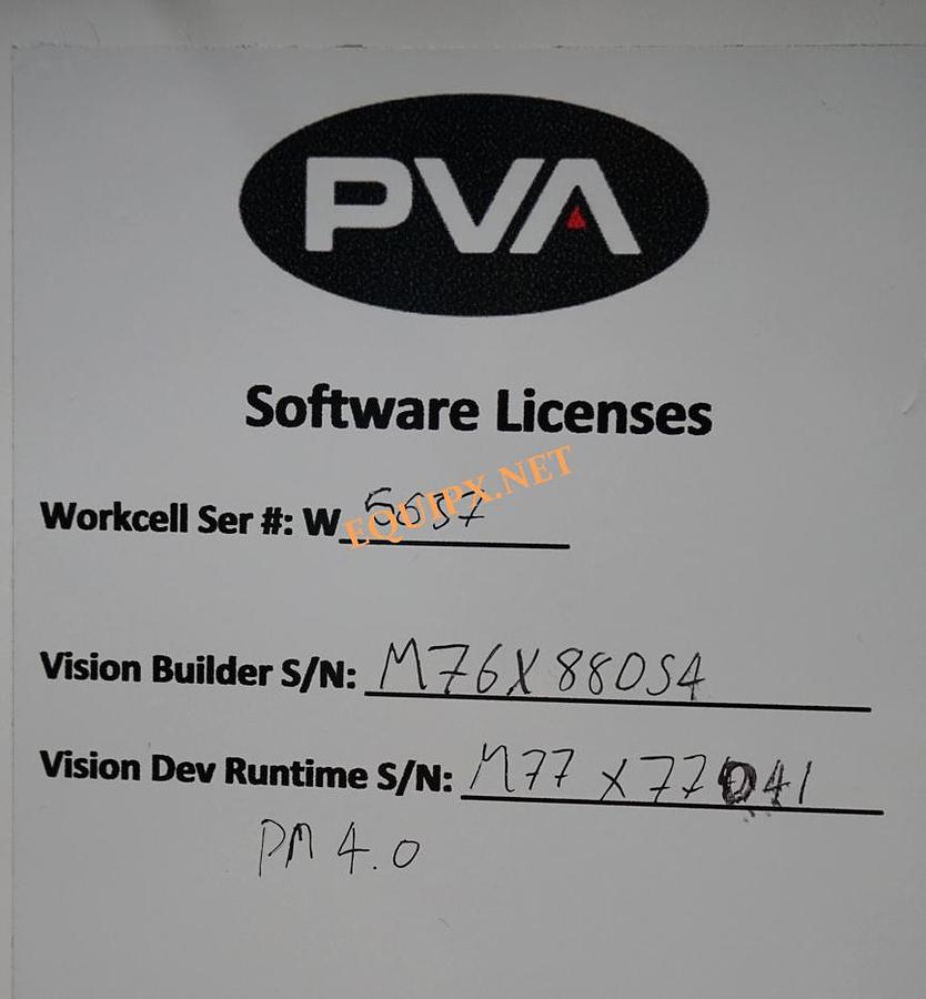 Used PVA 650SMT Optical Bond Coating-dispensing tool (2013)