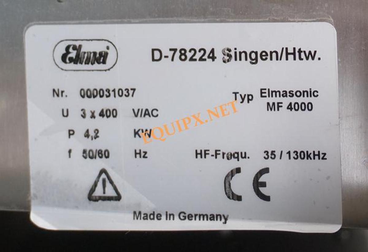 Used Elmasonic MF-4000 Ultrasonic Generators