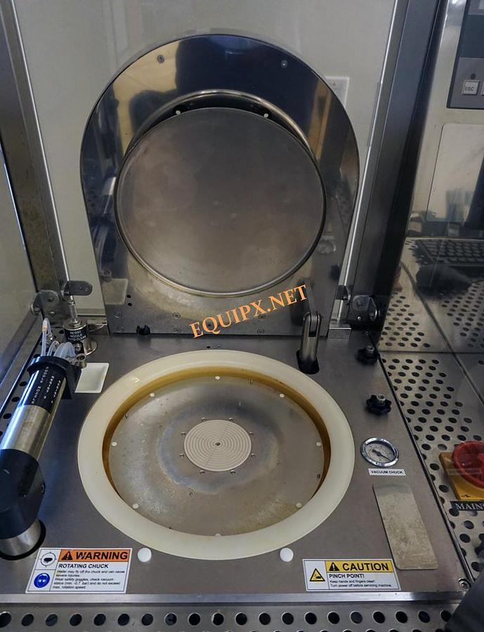 Used Suss Microtec Delta 80 Gyrset phtoresist coater with two dispense pumps