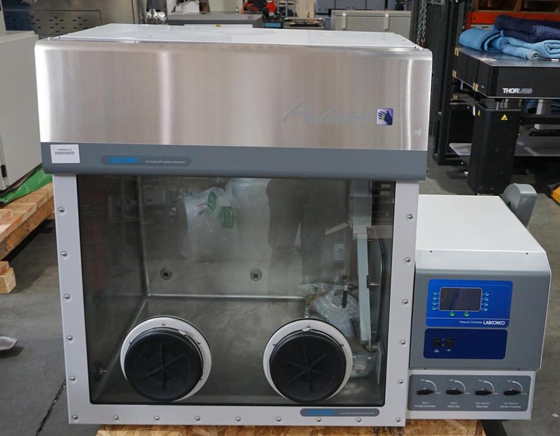 Refurbished Labconco 5080110 Controlled Atmosphere Stainless Steel Glovebox with 4 gas inlets