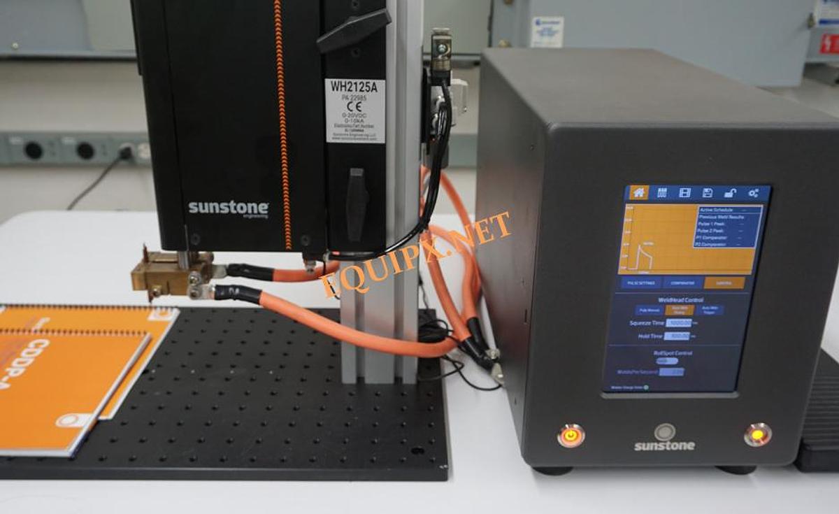 Used Sunstone Engineering CD200DP-A and WH2125A parallel gap welder (2021)