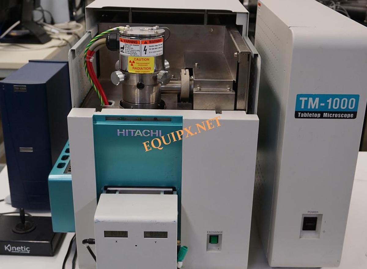 Used Hitachi TM1000 tabletop SEM with Oxford EDS and motorized stage