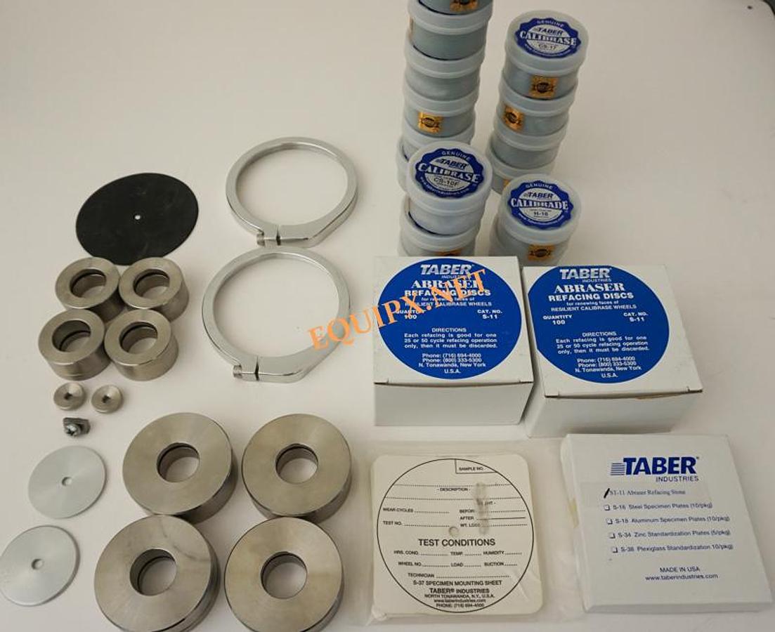 Used Taber 5155 Dual Platform Abraser including Quiet cabinet with vacuum