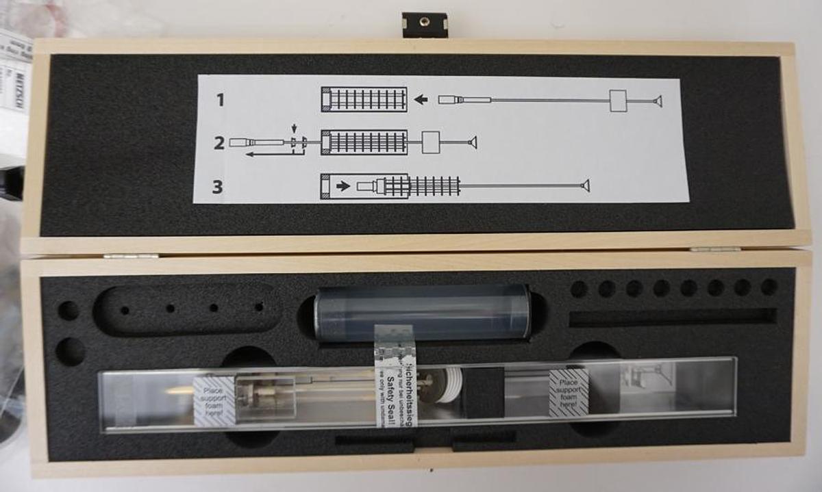 Preowned 2019 Netzsch STA 449 F3 Jupiter Simultaneous Thermal Analyzer with Silicon Carbide Furnace (max temp 1600C), (2) Sample Carriers, Oxygen trap and Rotary Vacuum pump