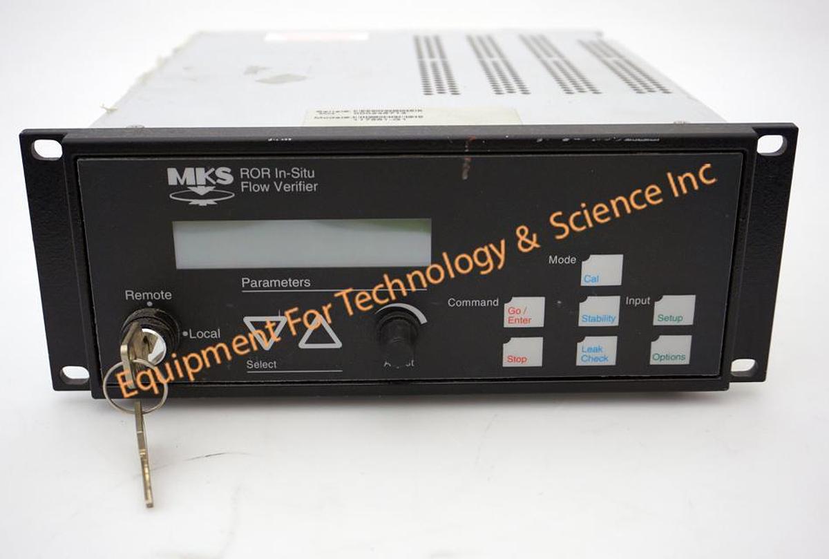 Used MKS Controller for ROR In-Situ flow verifier