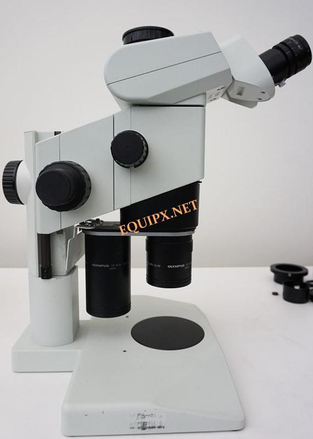 Used Olympus SZX12 with dual objective turret and fiber light