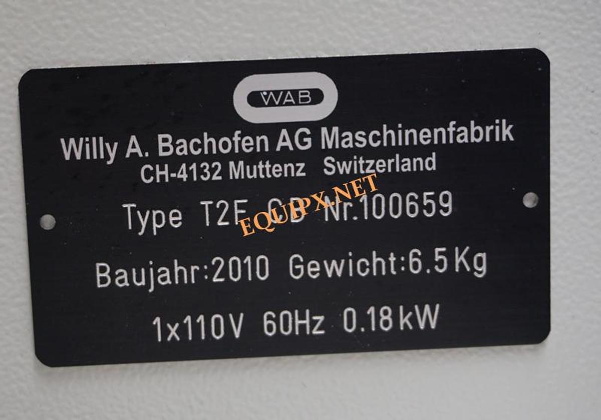 Used WAB Turbula Type T2F-CB with electronic speed control and 10Kg load capacity