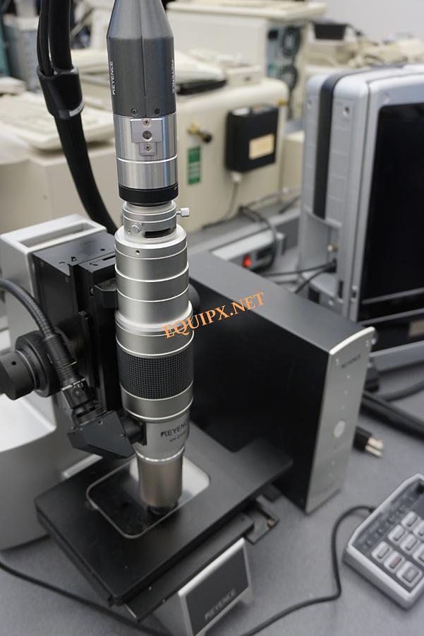 Used Keyence VHX-600K controller with VHX500 microscope and VHZ-500 zoom lens (500-5000x)