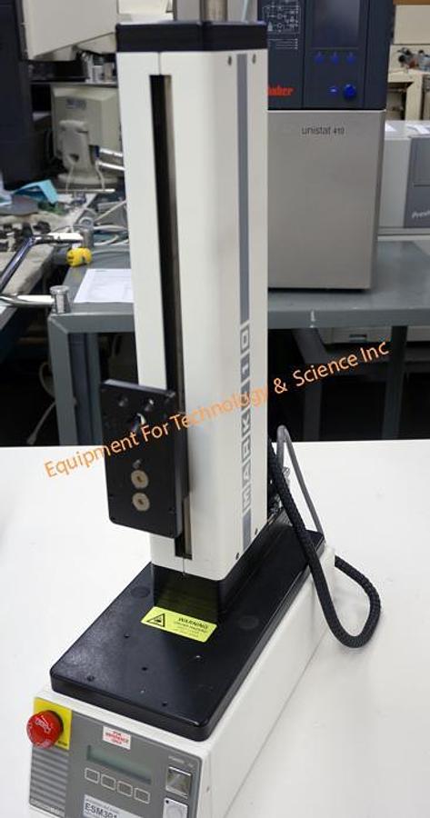 Used Mark 10 model ESM-301 test stand including M7-10 force gauge (10lb capacity)