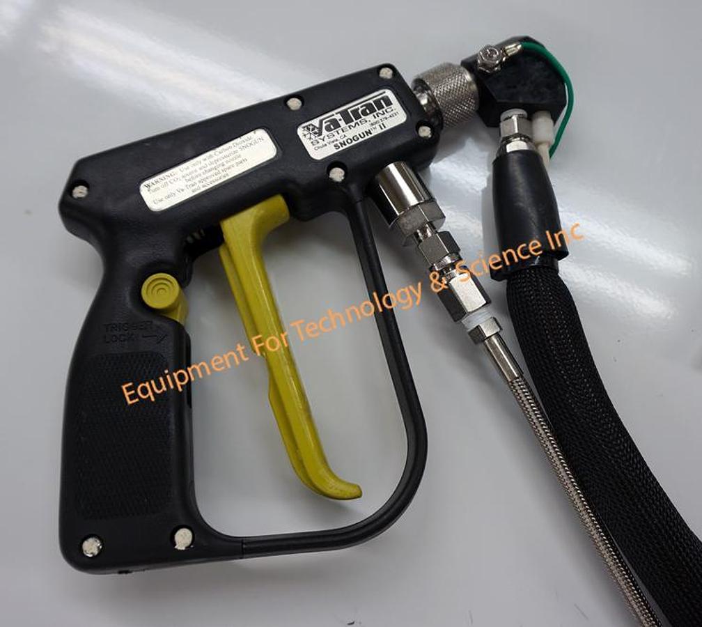 Used Va-Tran Systems Sno gun 2 with SGP-50 CO2 purifier system, Timer, and N2 heater/Ionizer