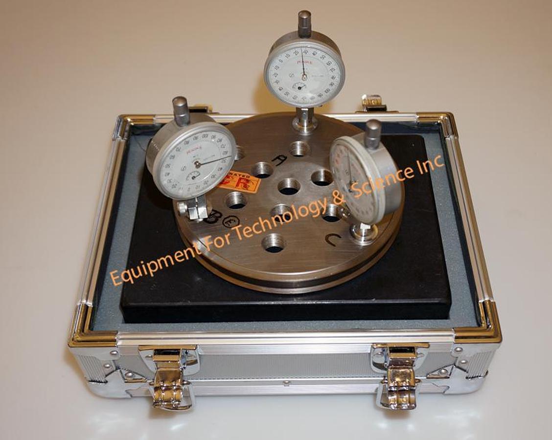 Used Canon aligner gap check tool with granite flat and case