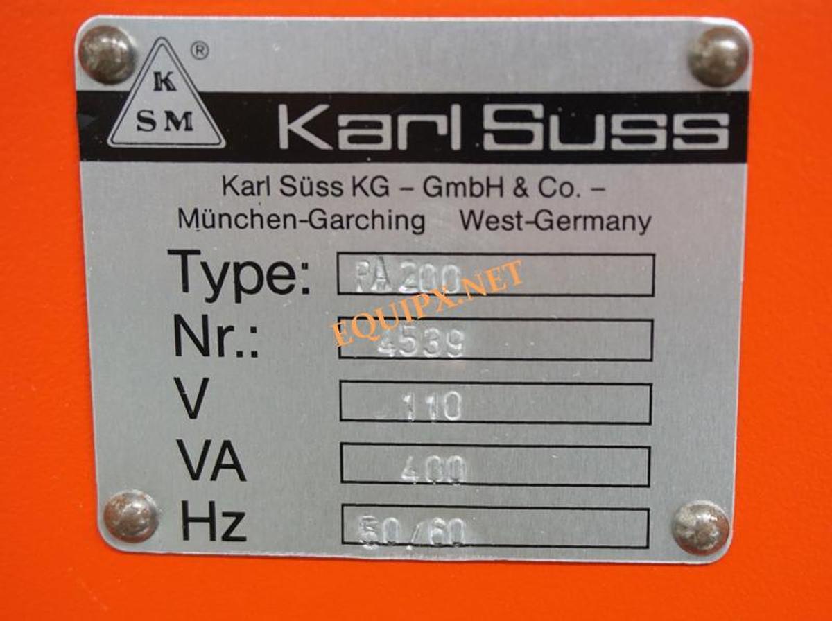 Used Karl Suss PA200 semiautomatic prober with temperature controlled 200mm chuck and dark chamber