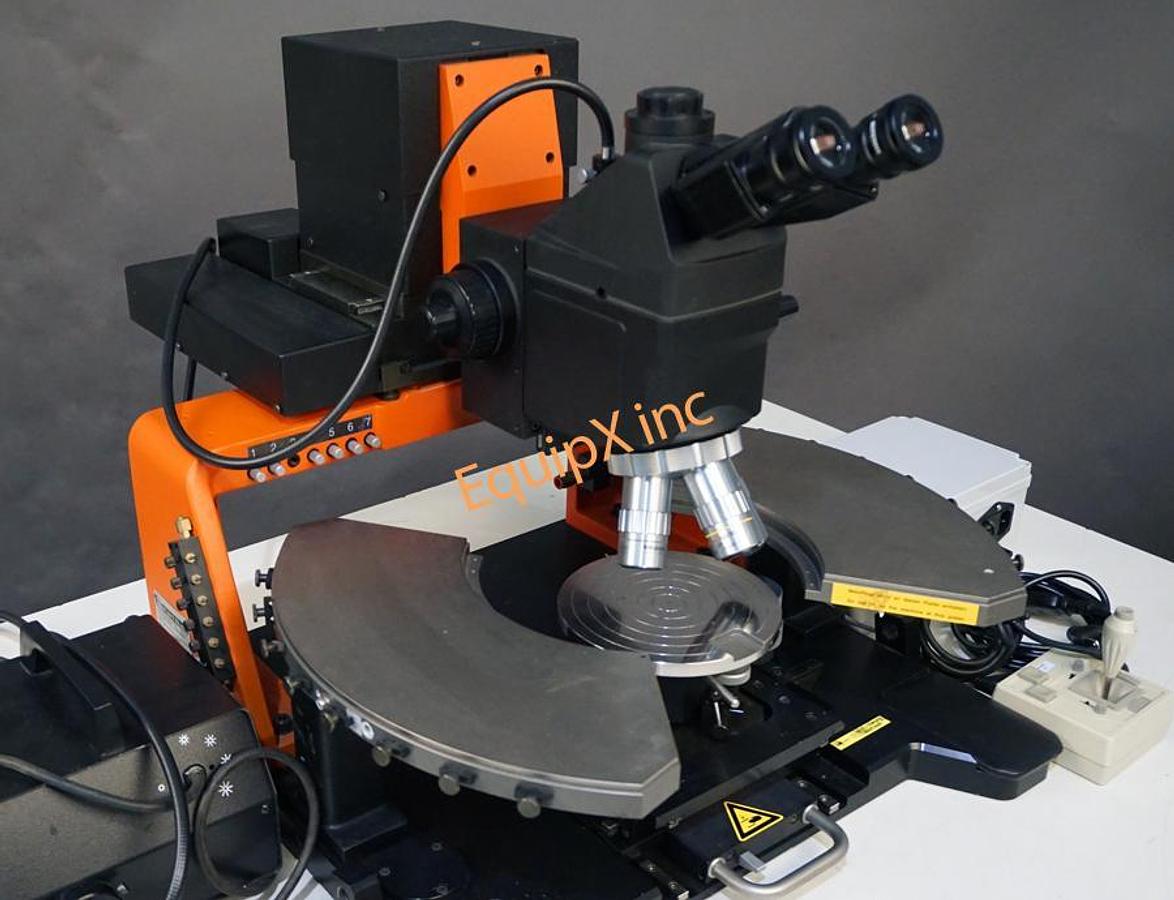 Used Suss PM-5 manual prober with 6in vacuum chuck and Mitutoyo FS60 microscope with motorized XY