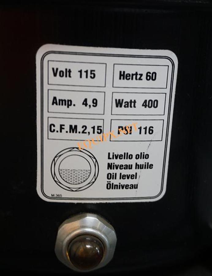 Used Werther P50-TC Panther Oil Lubricated Air compressor,  Ultra-Quiet for Vibration Isolation Tables, 115V