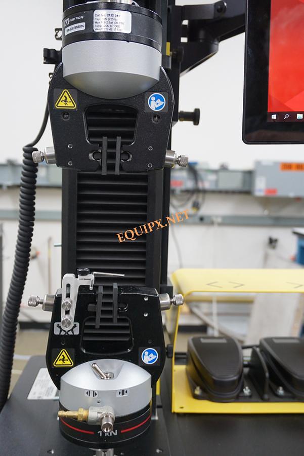 Used Instron 68SC-05 Single Column Materials Testing System with 112lb(500N) force capacity, 500N load cell, 500N grips, and Touch Screen with Bluehill Universal (2022)