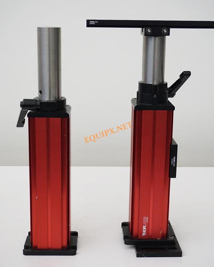 Used Thorlabs LPH250 10 inch post holders with MPP-20 8 inch post and MPR-8 Dovetail rail- 1 PAIR