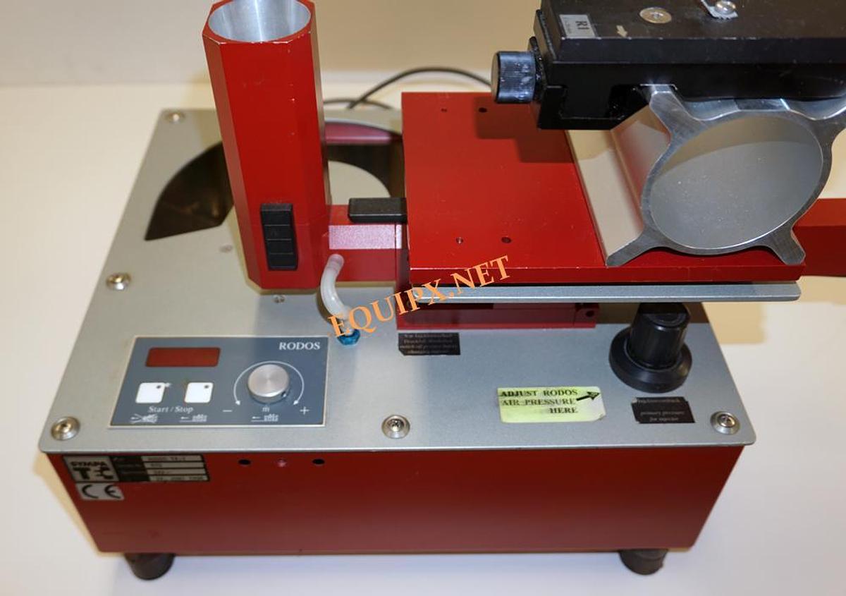 Used Sympatec particle size analyzer with powder feeder and liquid dispersion