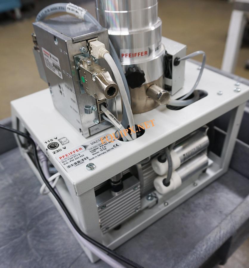 Used Ulvac Qulee BGM-102L Residual Gas Analyzer with Pfeiffer dry pumping system 1-100amu EM tube/Faraday cup
