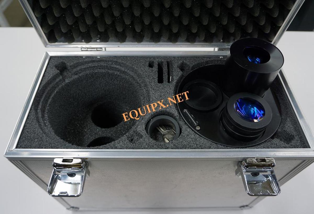 Used Sympatec particle size analyzer with powder feeder and liquid dispersion